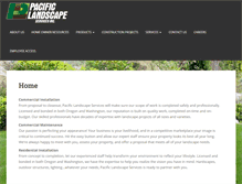 Tablet Screenshot of pacificlandscapeservices.com